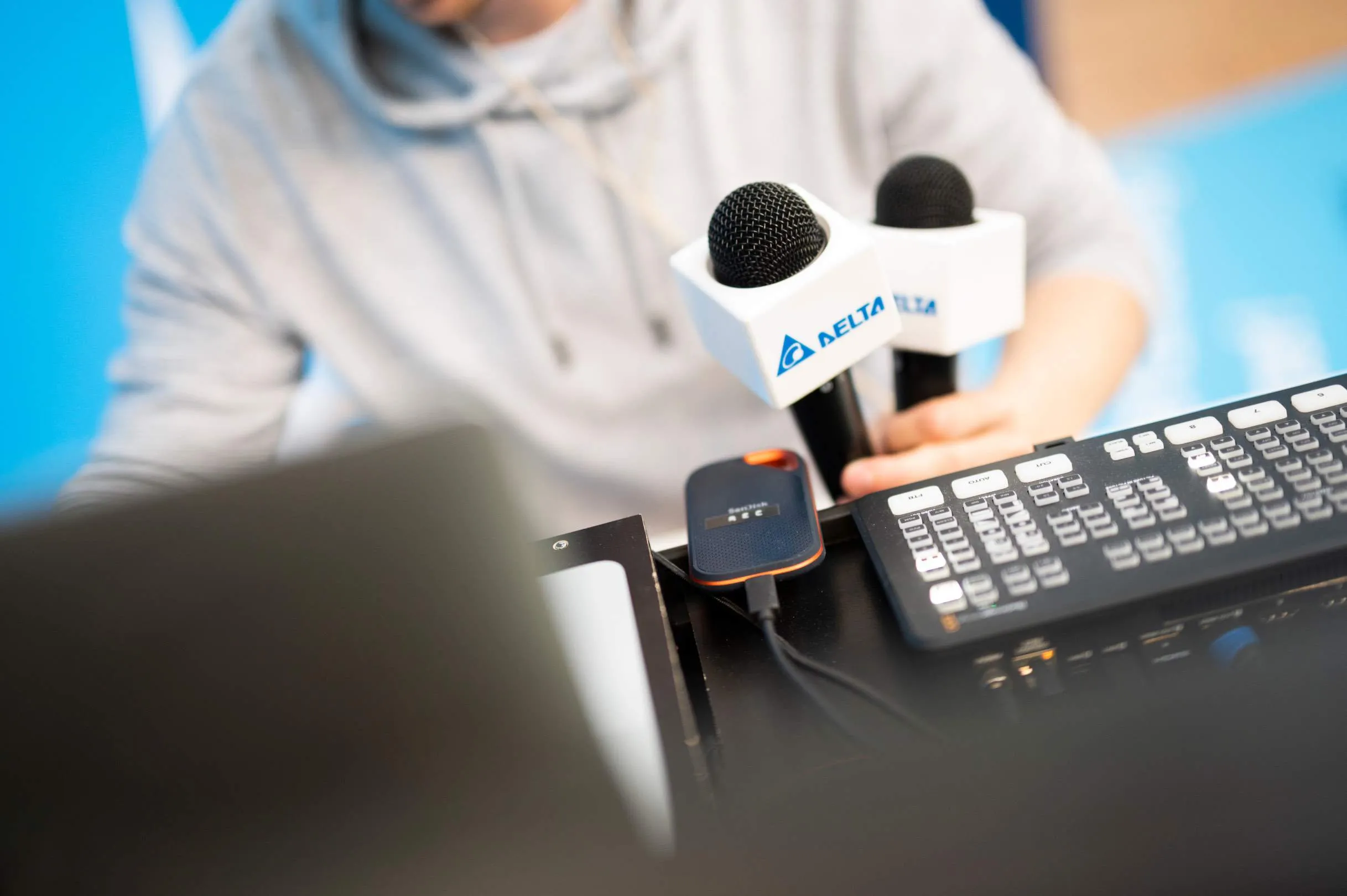 Livestreaming-Agentur | Livestreaming-Technik für Firma Delta auf der Hannover-Messe